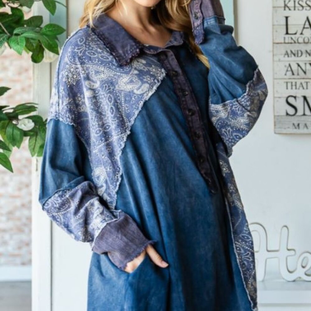 Oli & Hali – Blue Washed Pullover